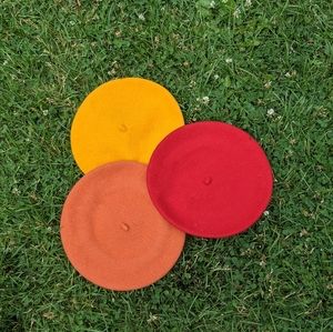 Beret collection wool béret d'artistes hot colors